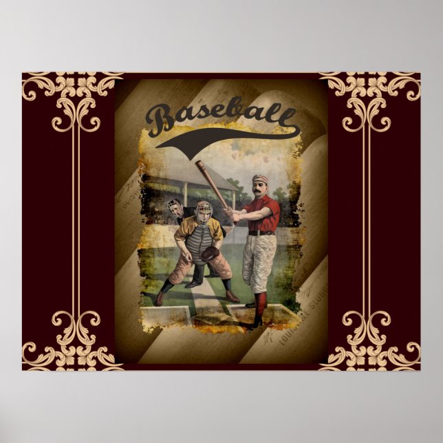 Baseball: Vintage Poster (Vorne)
