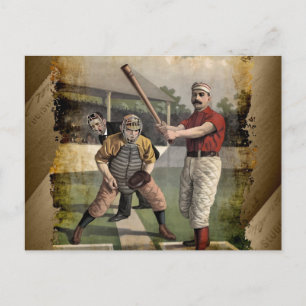 Baseball:Vintage Postkarte