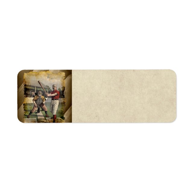 Baseball: Vintage Rücksendeadresse (Vorne)