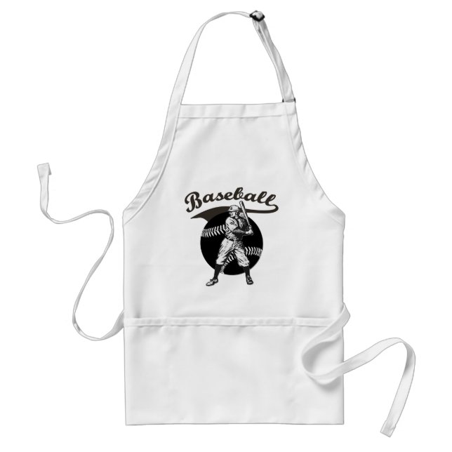 Baseball: Vintage Schürze für Erwachsene (Vorne)