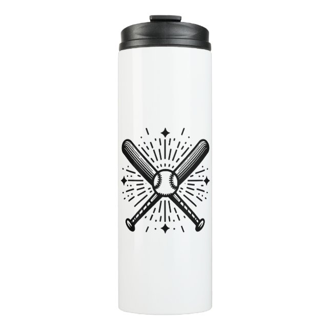 Baseball Vintage Thermosbecher (Vorderseite)
