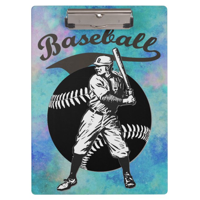Baseball: Vintage Zwischenablage Klemmbrett (Vorderseite)