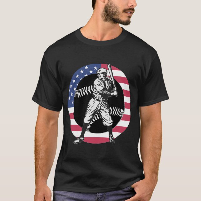 Baseball: Vintager T - Shirt (Vorderseite)