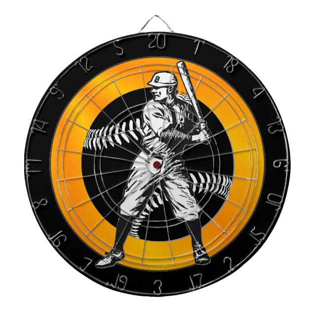 Baseball: Vintages Dart Board Dartscheibe (vorne)