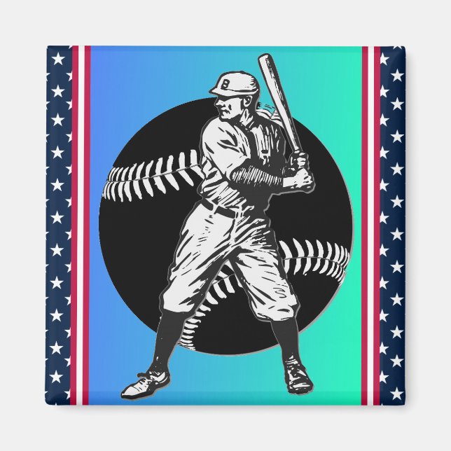 Baseball: Vintages Magnet (Vorne)