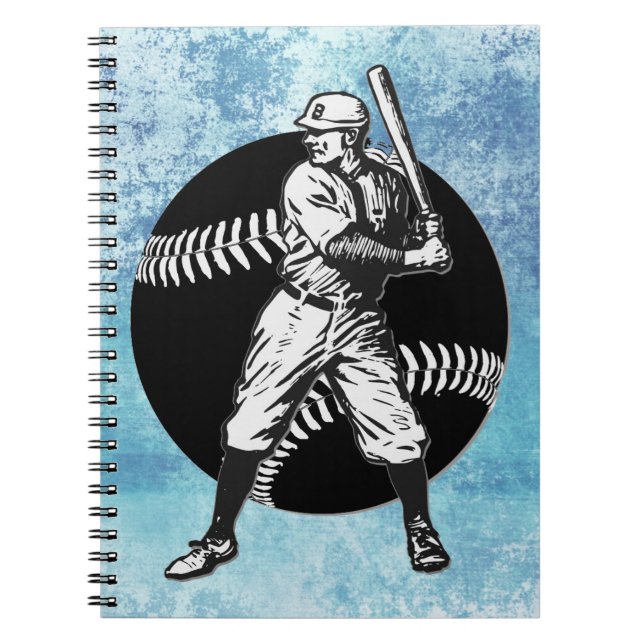 Baseball:Vintages Notebook Notizblock (Vorderseite)