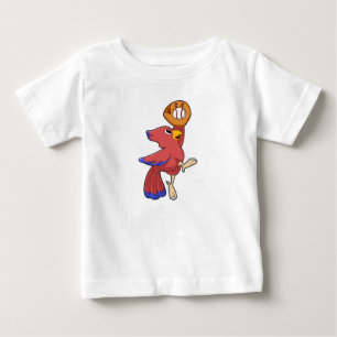 Baseball-Vogel mit Baseball-Handschuh Baby T-shirt
