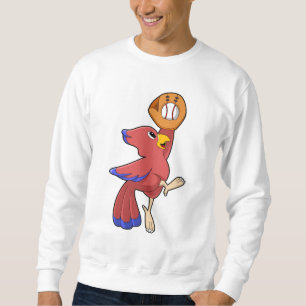 Baseball-Vogel mit Baseball-Handschuh Sweatshirt
