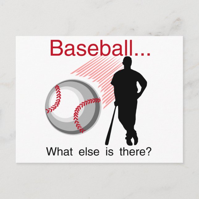 Baseball, was sonst T - Shirt und Geschenke Postkarte (Vorderseite)