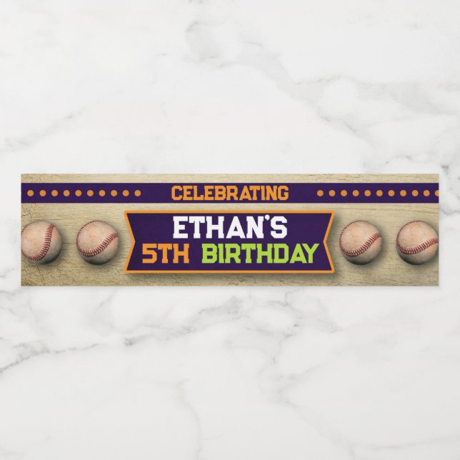 Baseball-Wasser-Flasche (Einzelnes Label)