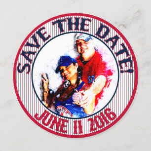 Baseball Wedding Rett-the-Date-HOWARD,Option 4 Einladung