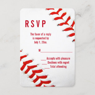 Baseball Wedding RSVP