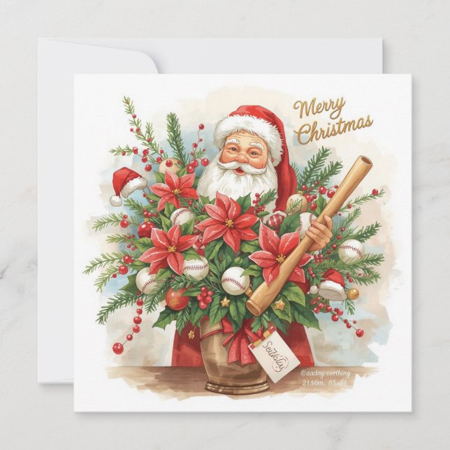 Baseball Weihnachten (Vorderseite)