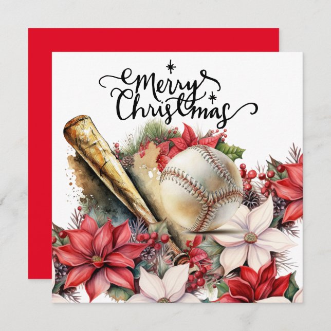 Baseball Weihnachten (Vorne/Hinten)
