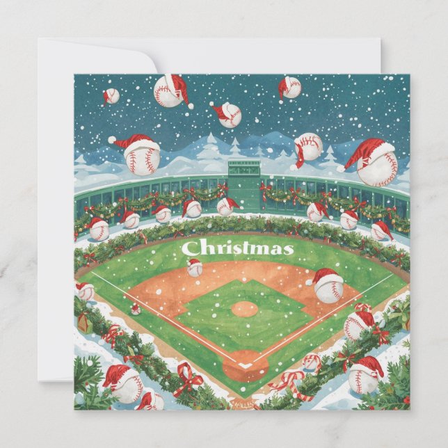 Baseball Weihnachten (Vorderseite)