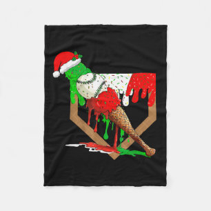 Baseball Weihnachten Baseball Ice Tropfen Bo Fleecedecke