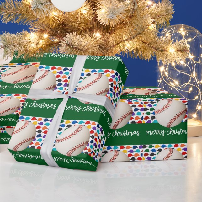 Baseball Weihnachten Geschenkpapier (Feiertage)