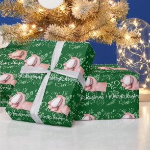 Baseball Weihnachten Geschenkpapier