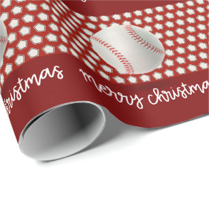 Baseball Weihnachten Geschenkpapier