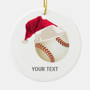 Baseball-Weihnachten Keramik Ornament