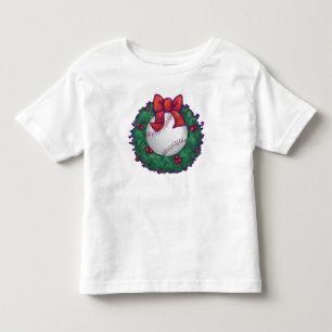 Baseball Weihnachten Kleinkind T-shirt