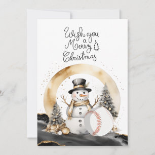Baseball Weihnachten mit Geschenken und Ball
