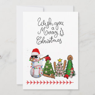 Baseball Weihnachten mit Geschenken und Ball