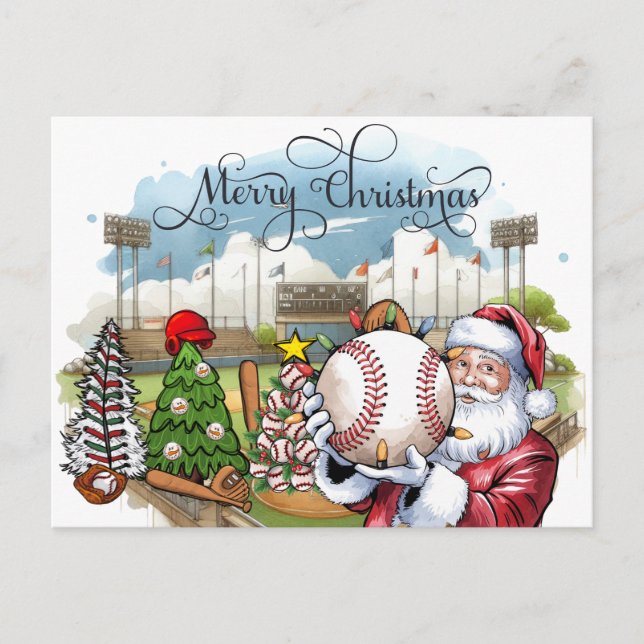 Baseball Weihnachten mit Geschenken und Ball Urlau (Vorderseite)