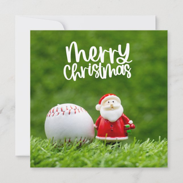 Baseball Weihnachten mit Weihnachtsmann thematisie (Vorderseite)