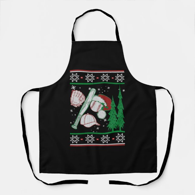 Baseball Weihnachten Schürze (Vorderseite)