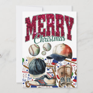 Baseball Weihnachten Thema