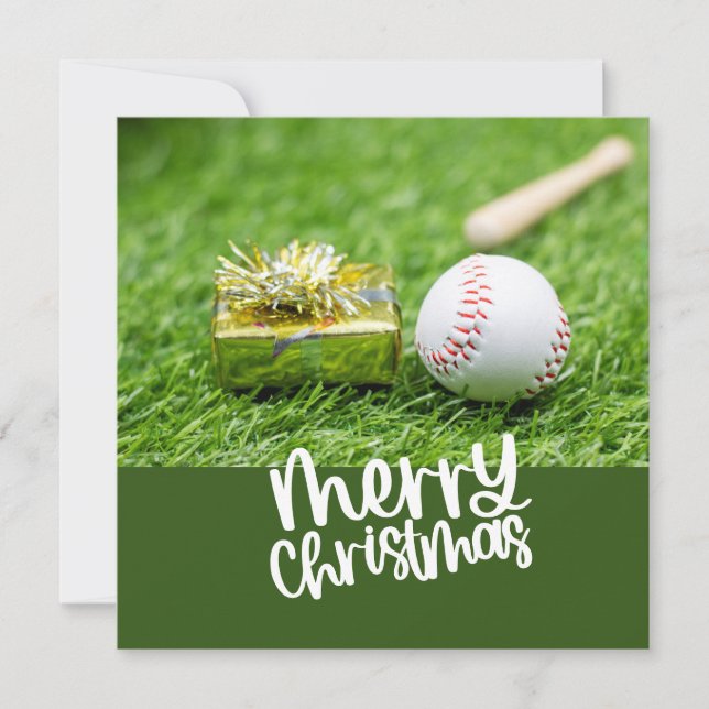 Baseball Weihnachten Thema (Vorderseite)