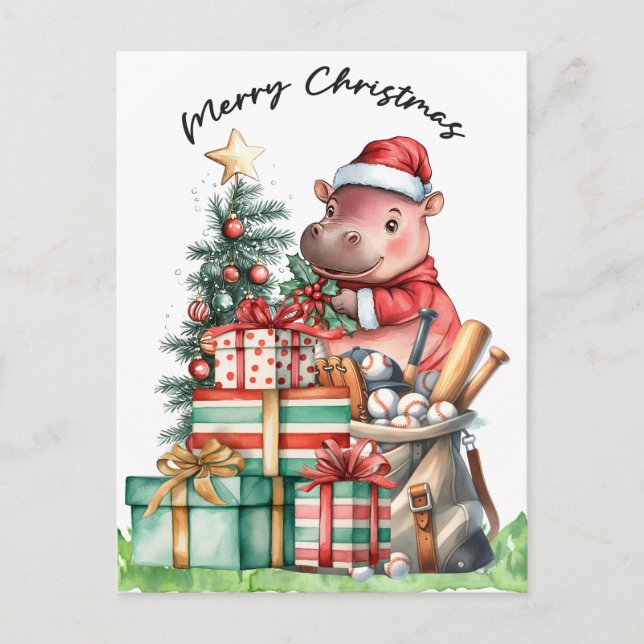 Baseball Weihnachten Thema (Vorderseite)
