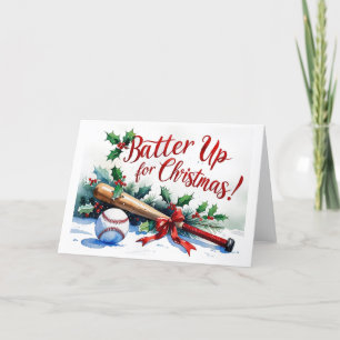 Baseball Weihnachten Thema Batter Up für Weihnacht