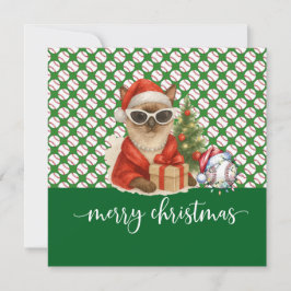 Baseball Weihnachten Thema für Cat Lovers