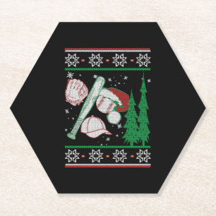 Baseball Weihnachten Untersetzer