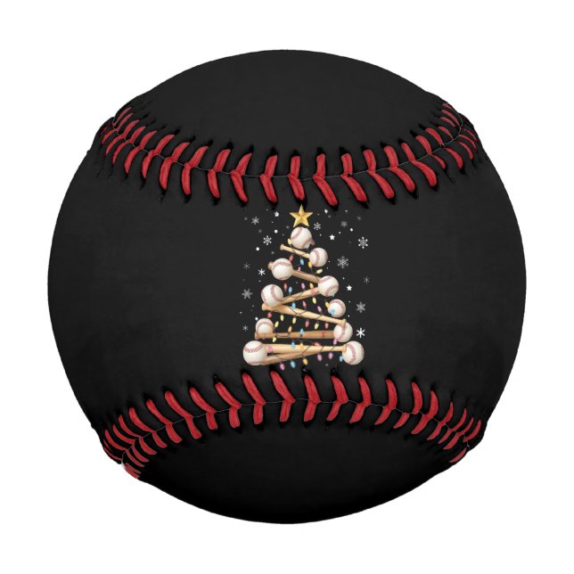 Baseball Weihnachtsbaum Light Weihnachten Weihnach (Vorderseite)