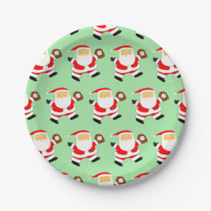 Baseball Weihnachtsfeier Pappteller