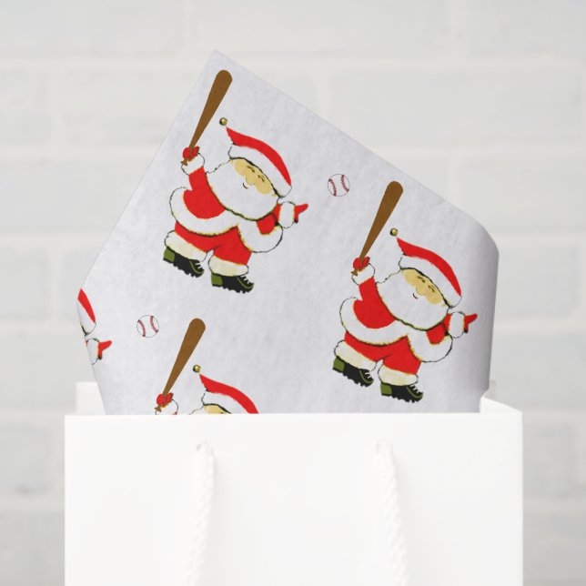 Baseball Weihnachtsgeschenk Seidenpapier (Geschenktüte)