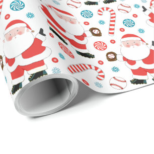Baseball-Weihnachtsgeschenk-Verpackungspapier Geschenkpapier