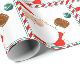 Baseball-Weihnachtsgeschenke-Verpackungspapier Geschenkpapier