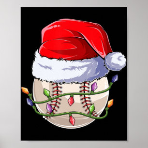 Baseball Weihnachtsjunge Bekleidung, Spaß Christma Poster