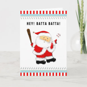 Baseball Weihnachtskarte Feiertagskarte