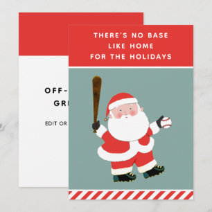Baseball Weihnachtskarten Feiertagskarte