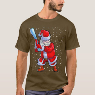 Baseball Weihnachtsmänner Boys Softball Weihnachts T-Shirt