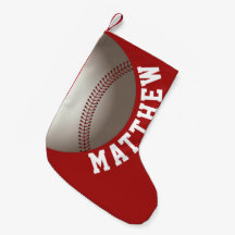 Baseball Weihnachtsname Personalisiert