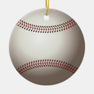 Baseball-Weihnachtsverzierung Keramikornament