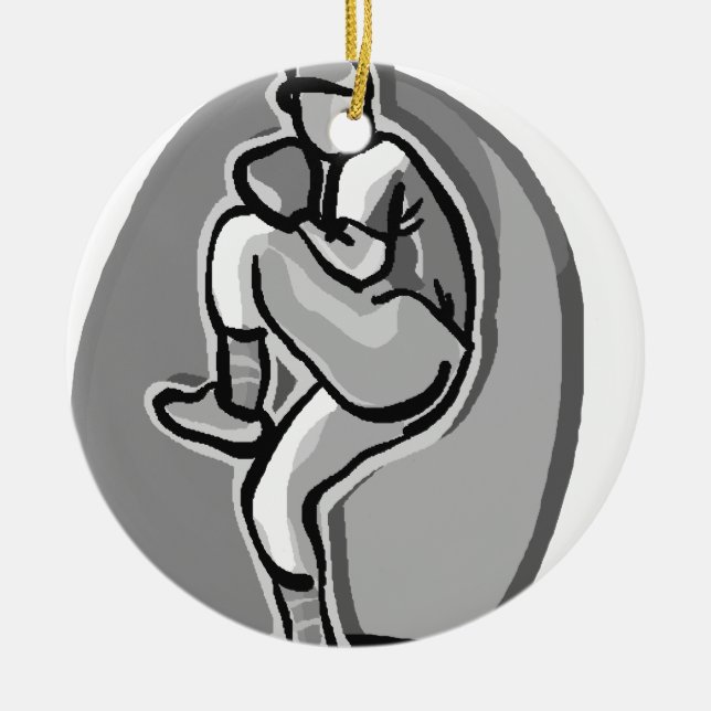 Baseball-Werfer Keramikornament (Vorne)