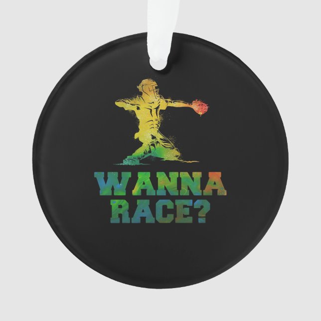 Baseball| Willst du ein Match spielen? Ornament (Vorderseite)