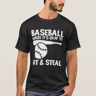 Baseball, wo es gut ist, Athleten zu treffen und z T-Shirt